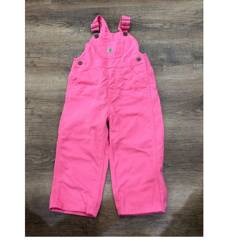 Carhartt Kids Bright Pink Overalls